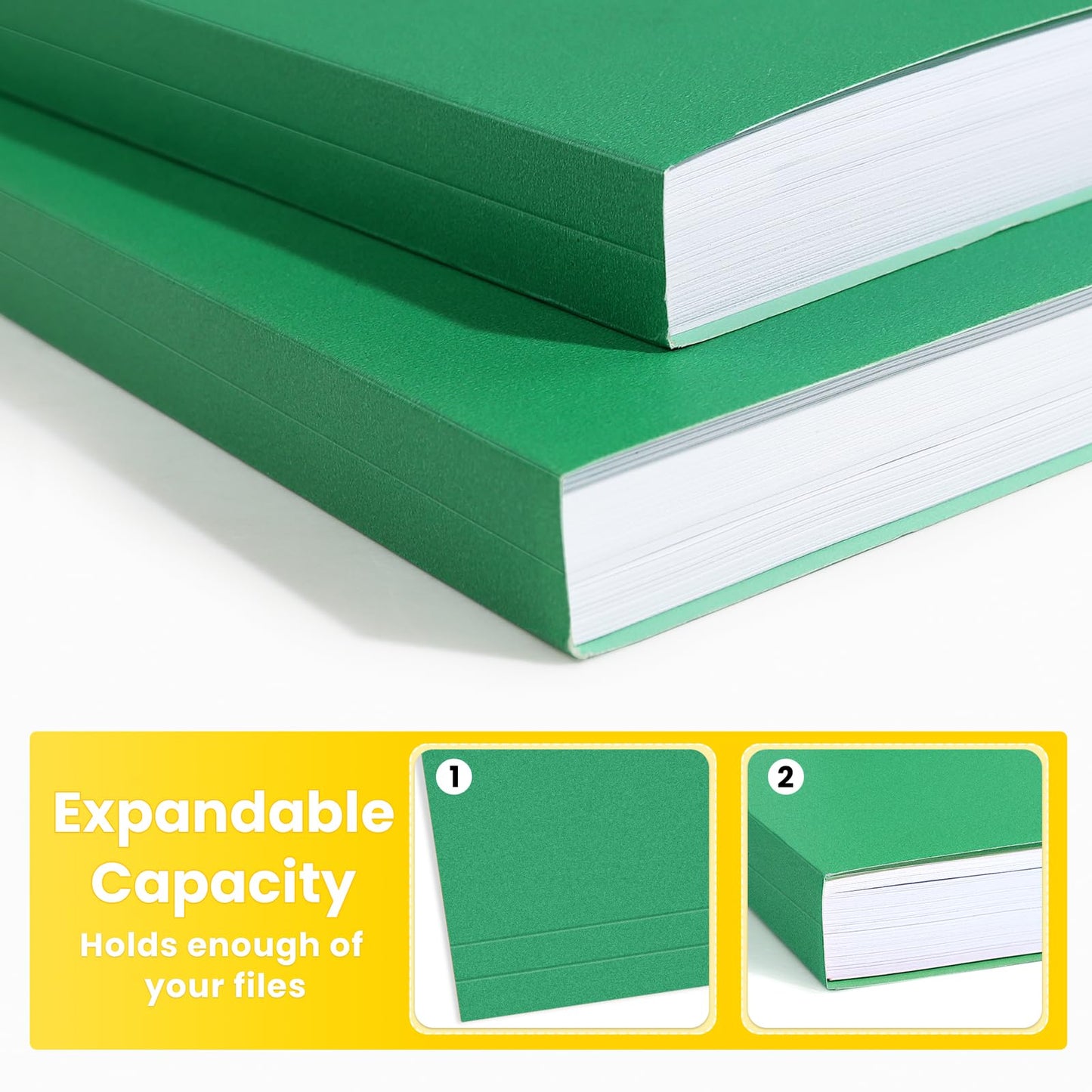 SUNEE File Folders, 30 Pack Manilla Folders 8.5 x 11
