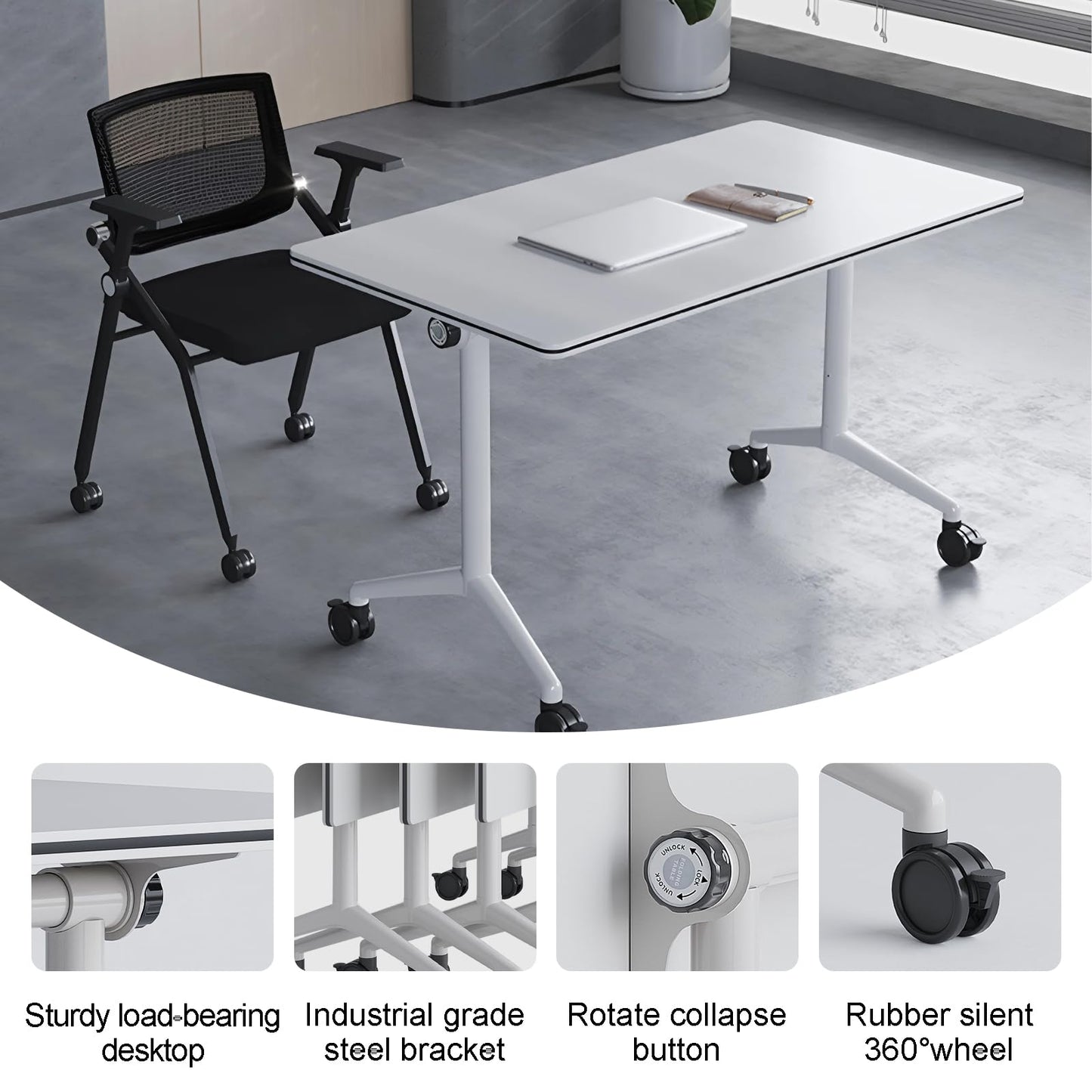 Flip-Top Conference Table