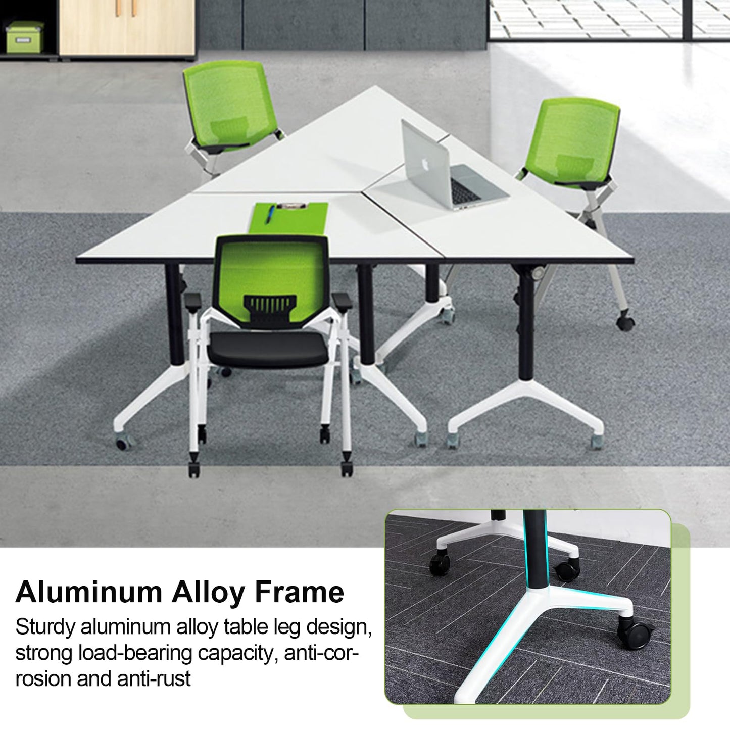 4 Pack Folding Conference Table Conference Room Table Meeting Table
