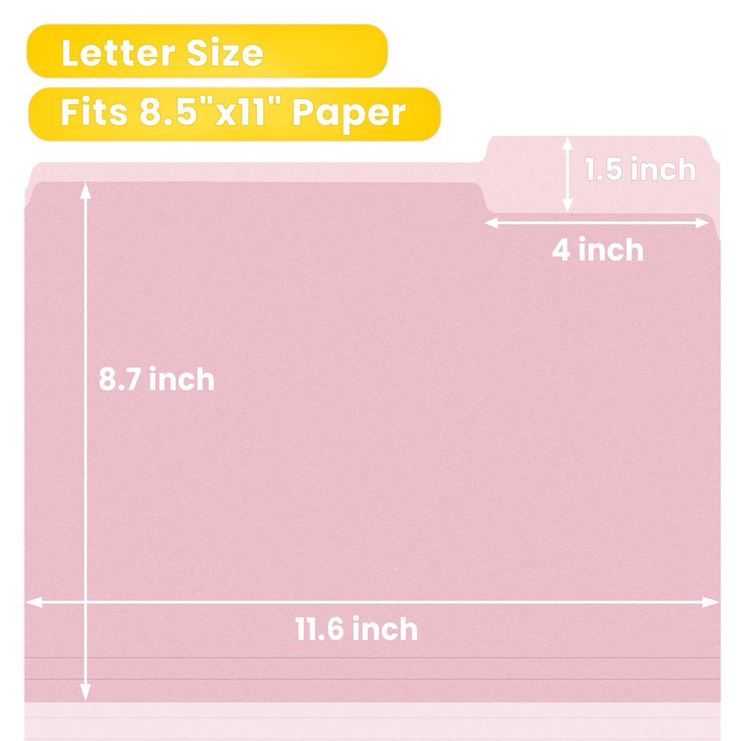 SUNEE File Folders, 30 Pack Manilla Folders 8.5 x 11