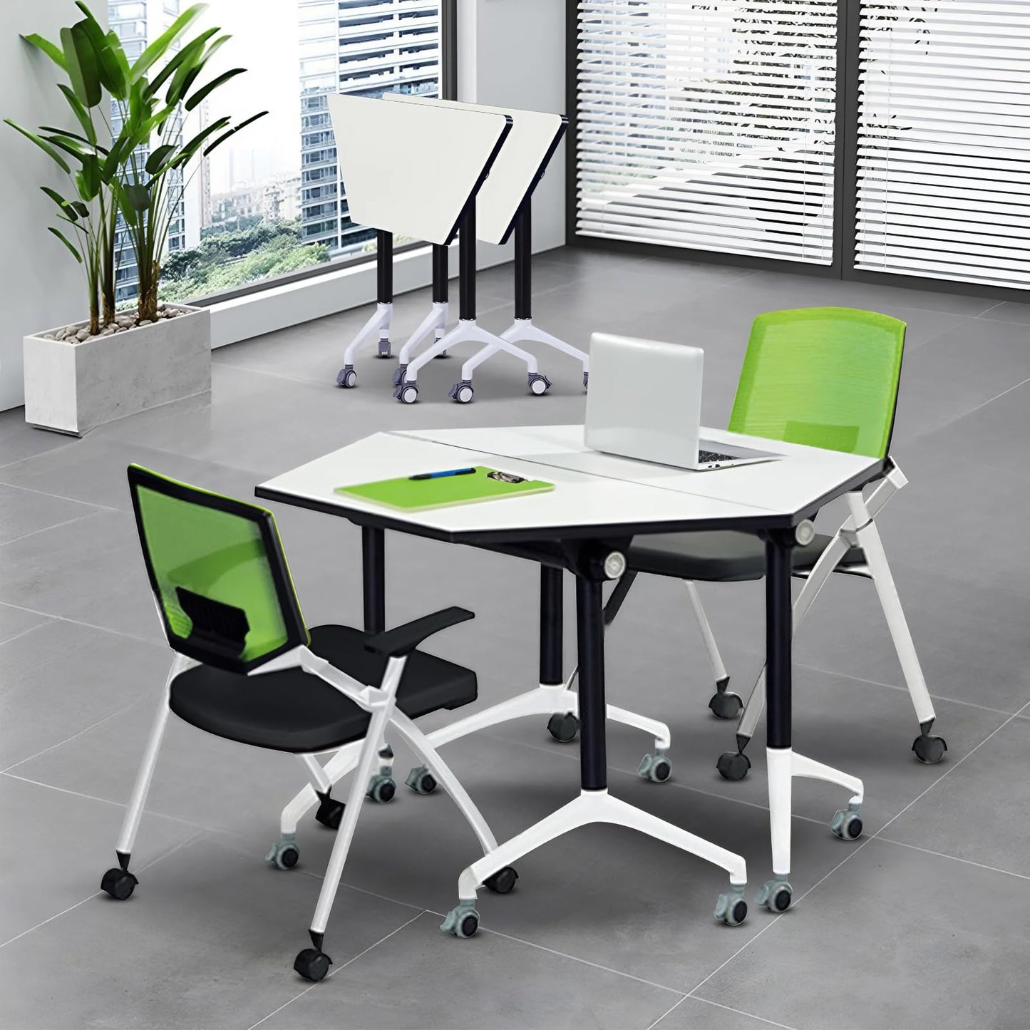 Folding Walnut Conference Table
