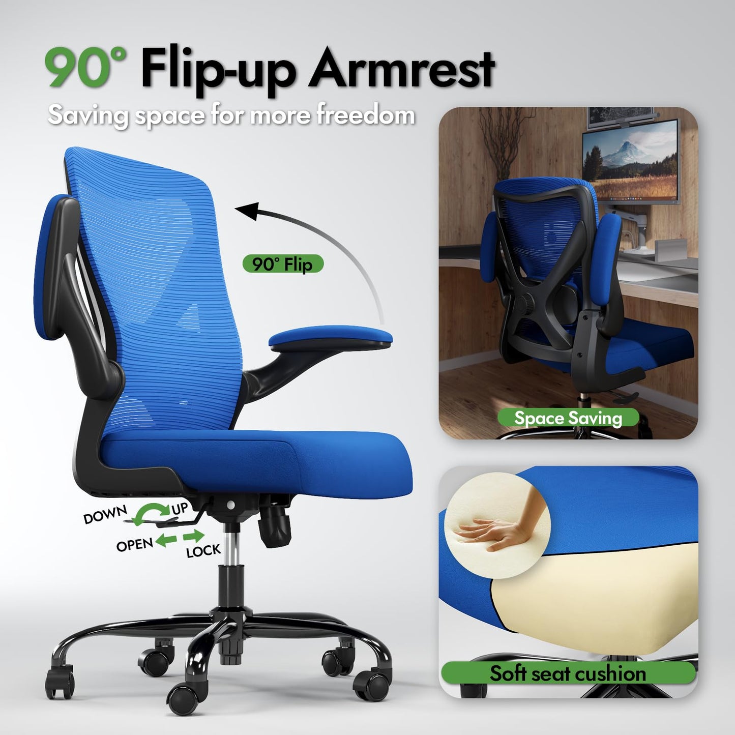 X-Shaped Ergonomic Office Chair
