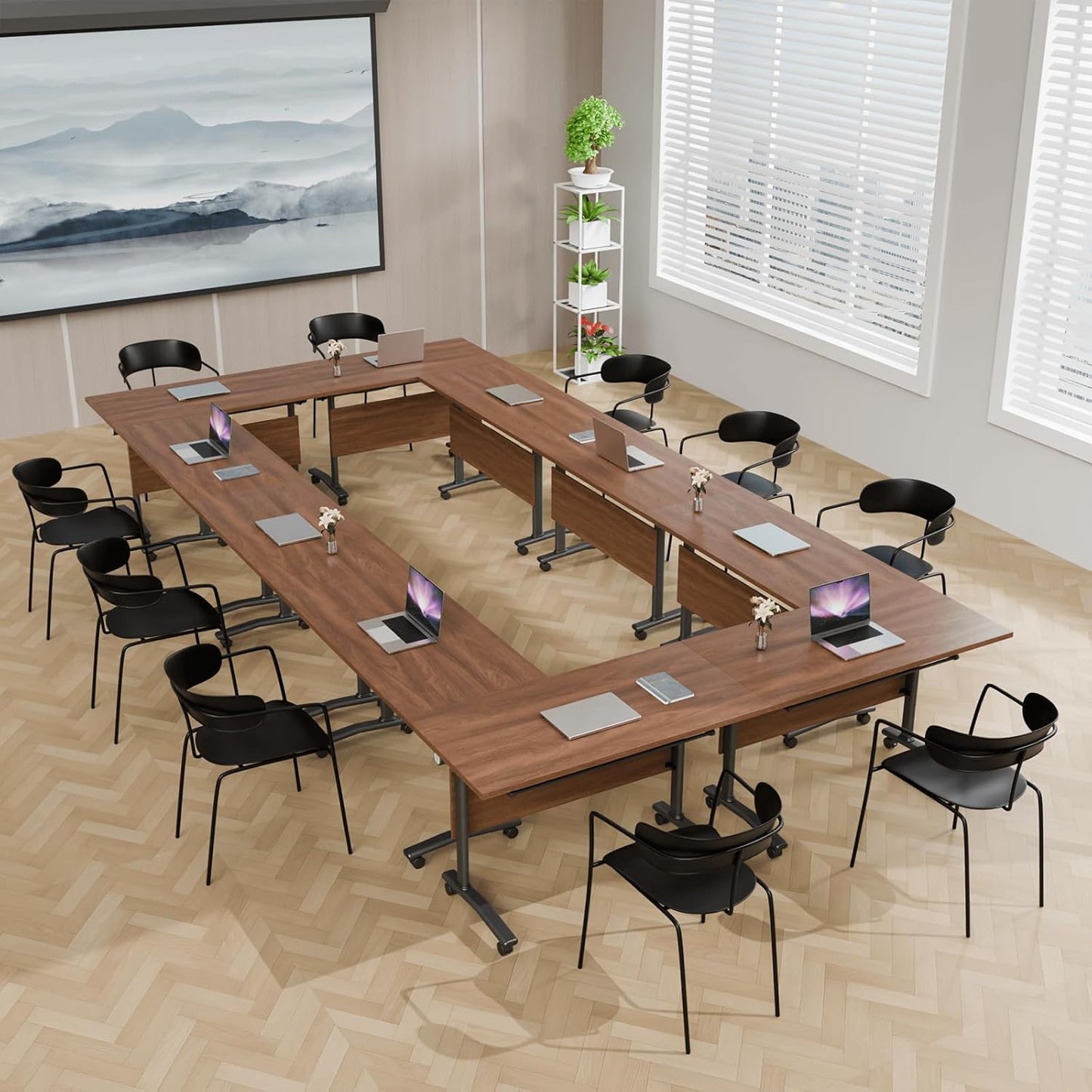 Conference Tables,Folding Conference Table Flip Top Mobile Training Tables