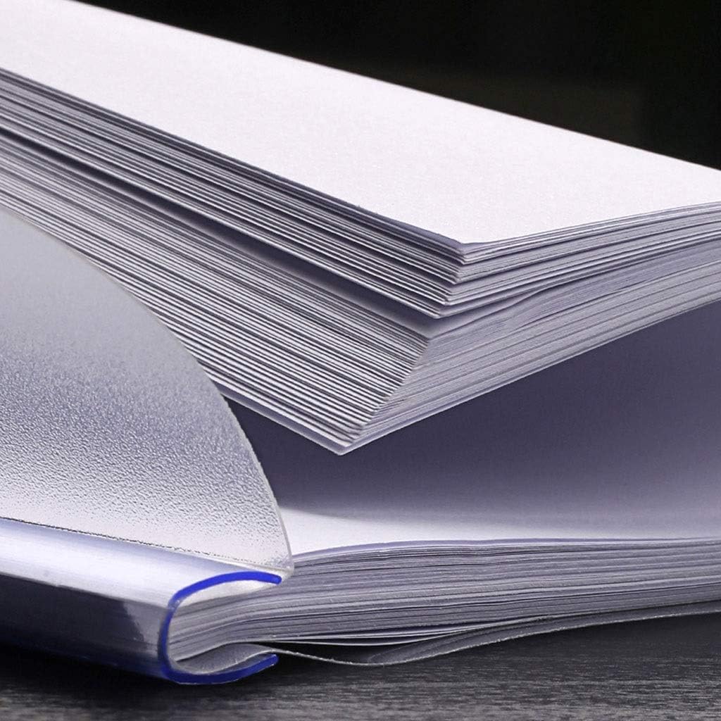 100-Pack Clear Sliding Bar A4 Report/Resume File Folders