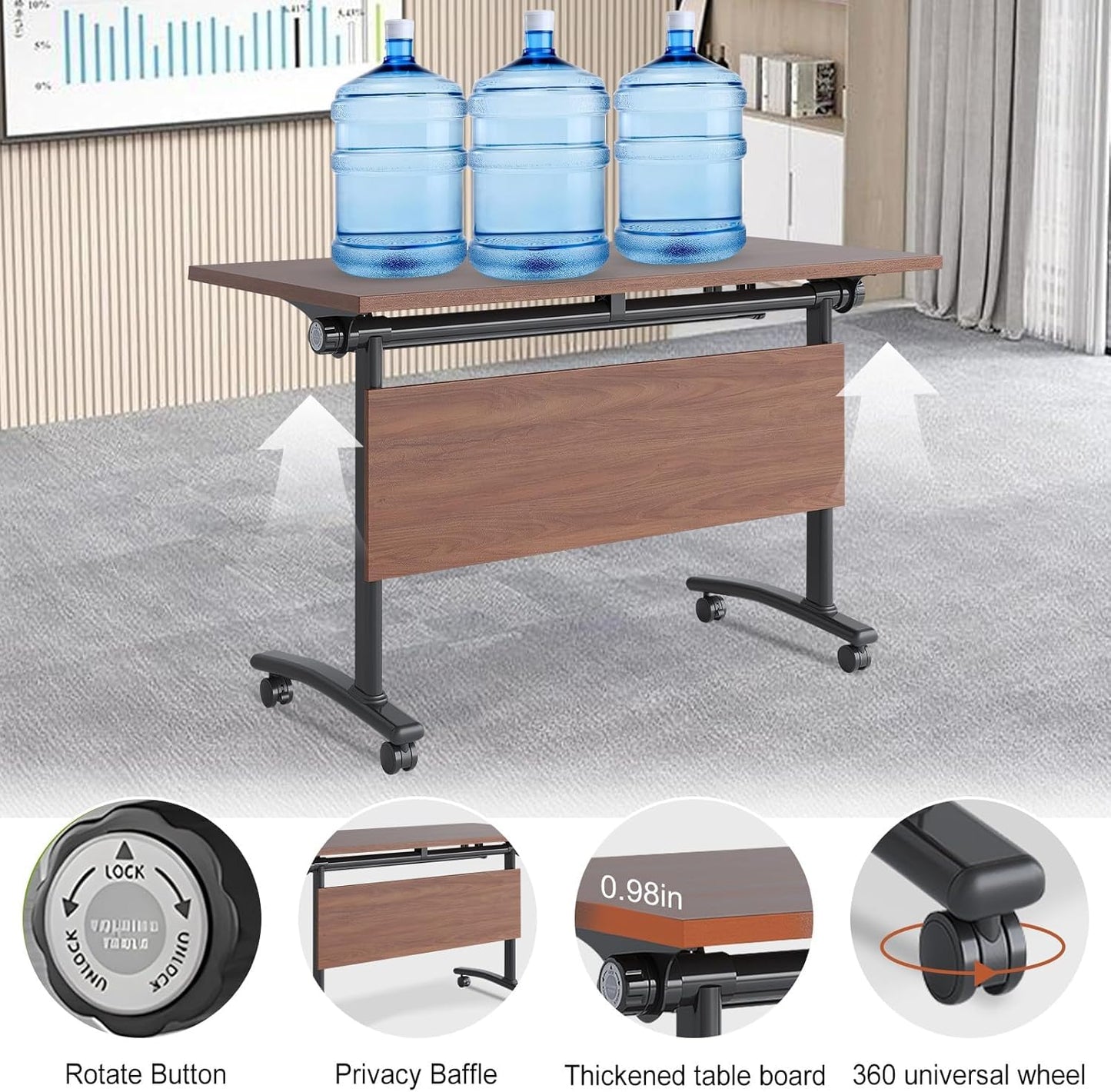 Folding Conference Table, 2-10 People Conference Room Tables