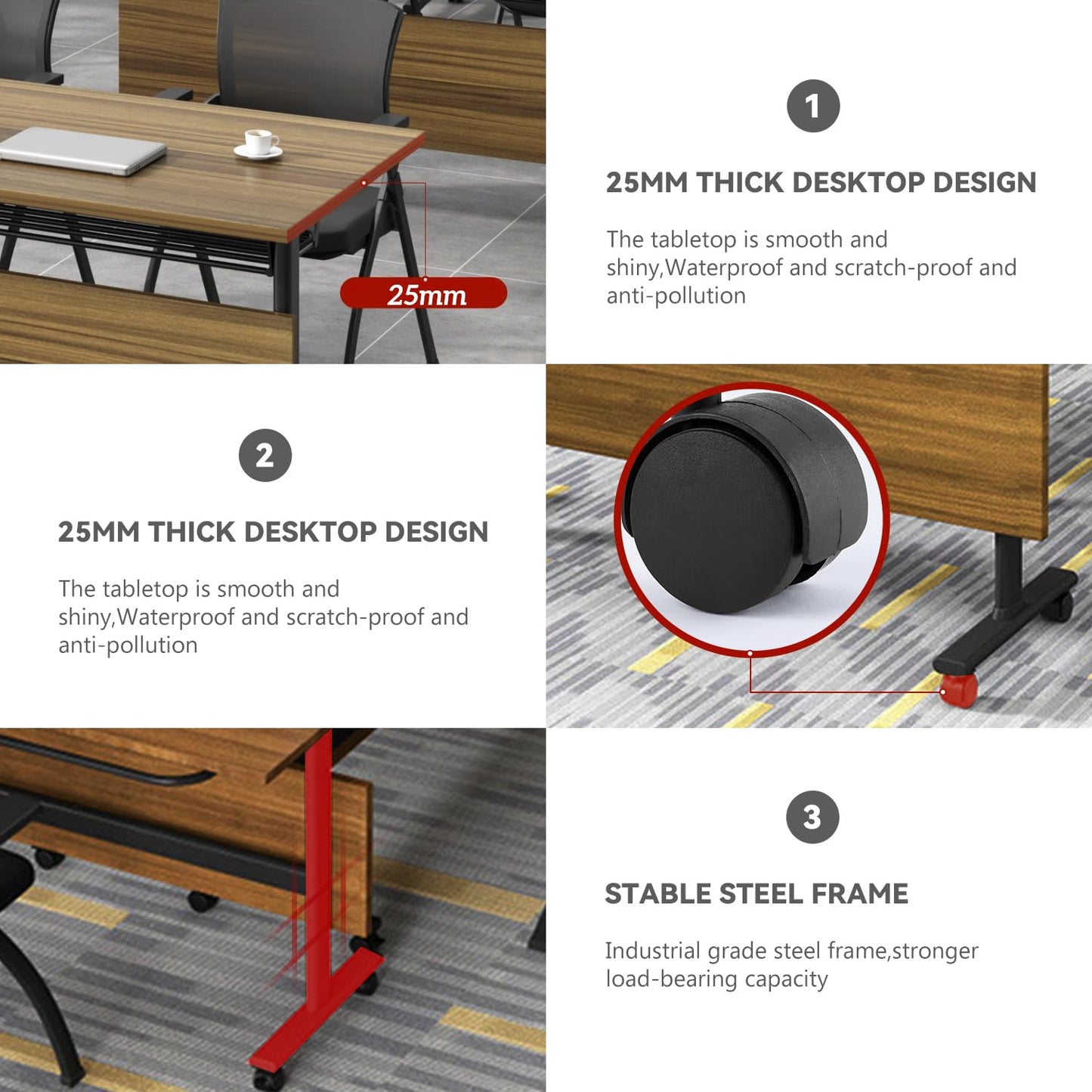 Folding Conference Table,Mobile Conference Room Tables