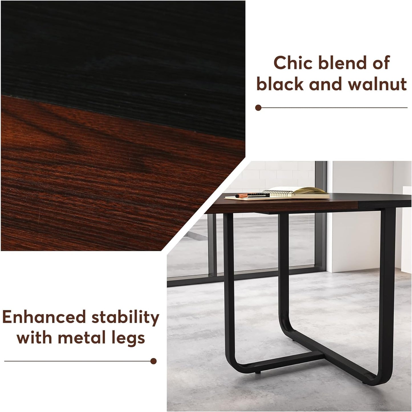 Tribesigns 6FT Oval Conference Table,  Curved Meeting Tables