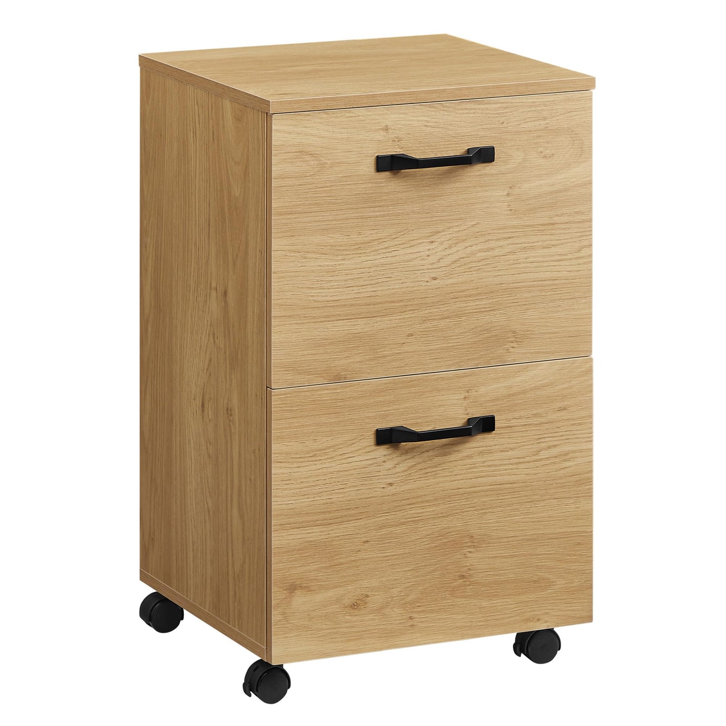 VASAGLE 2-Drawer Rolling File Cabinet, Snow White