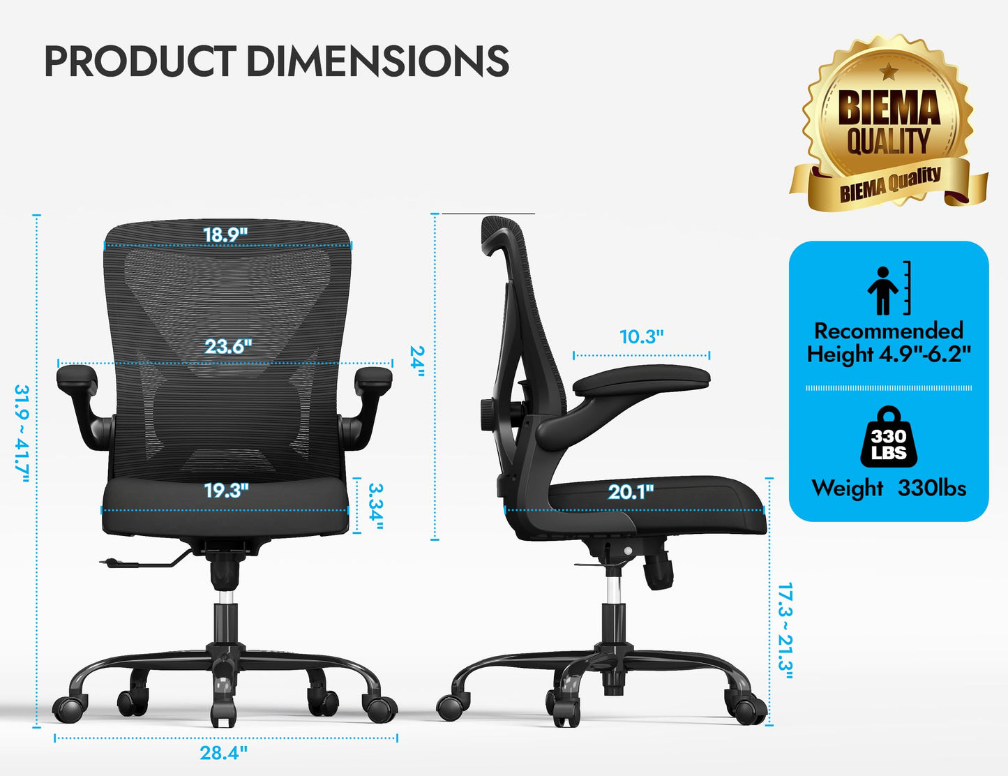 X-Shaped Ergonomic Office Chair
