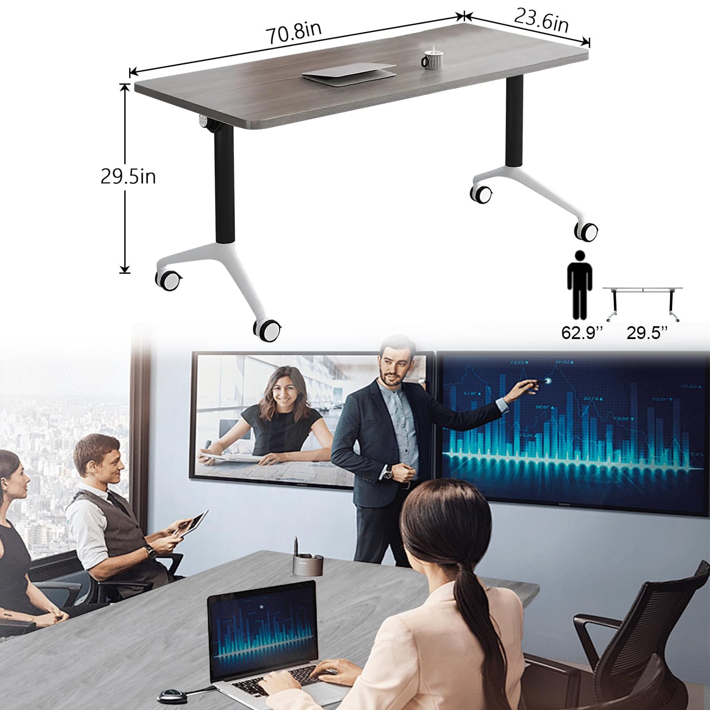 Mobile Folding Conference Table