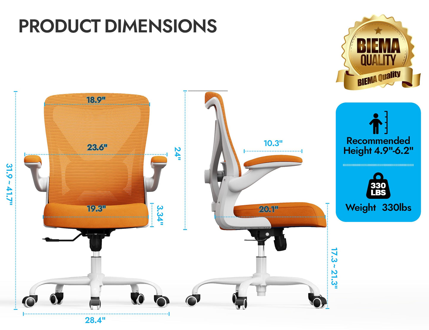 X-Shaped Ergonomic Office Chair