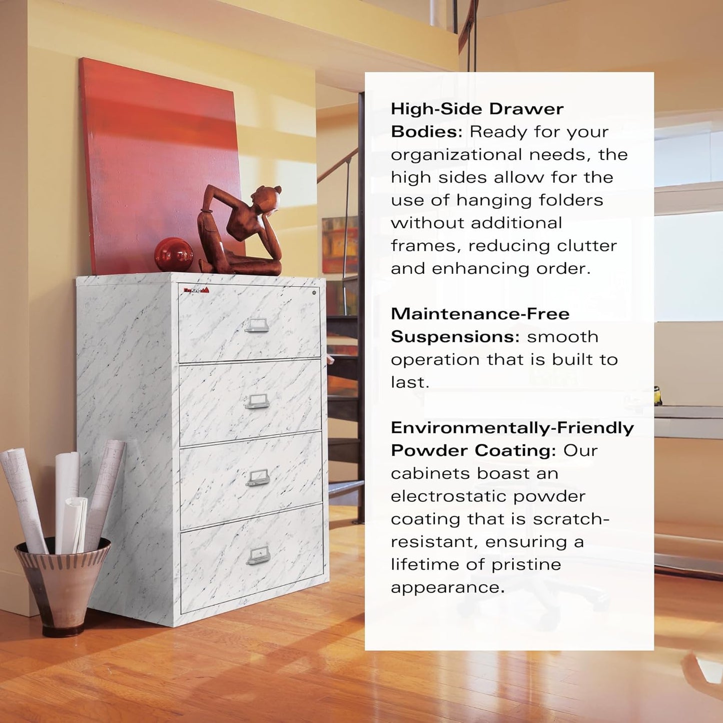 Fireking Fireproof Lateral File Cabinet (4 Drawers