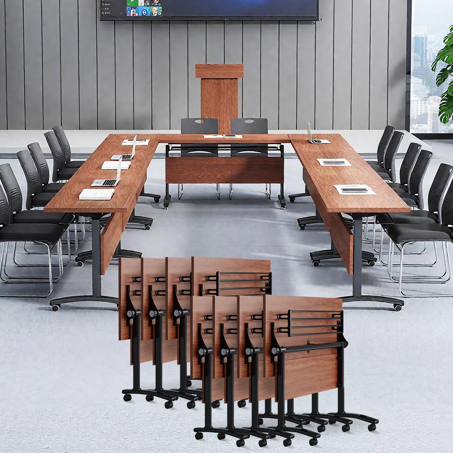 Folding Conference Table, 2-10 People Conference Room Tables