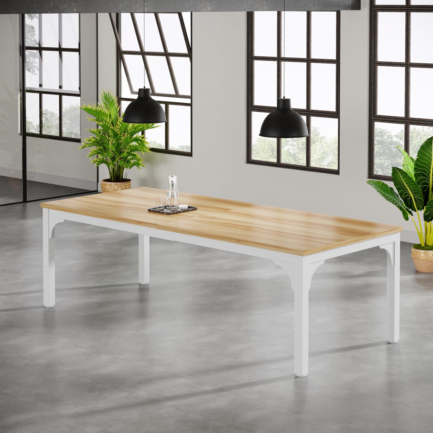 13FT Conference Table, Super Sturdy Large Rectangle Meeting Seminar Table