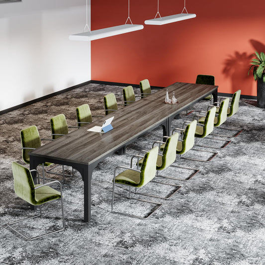 13FT Conference Table, Super Sturdy Large Rectangle Meeting Seminar Table