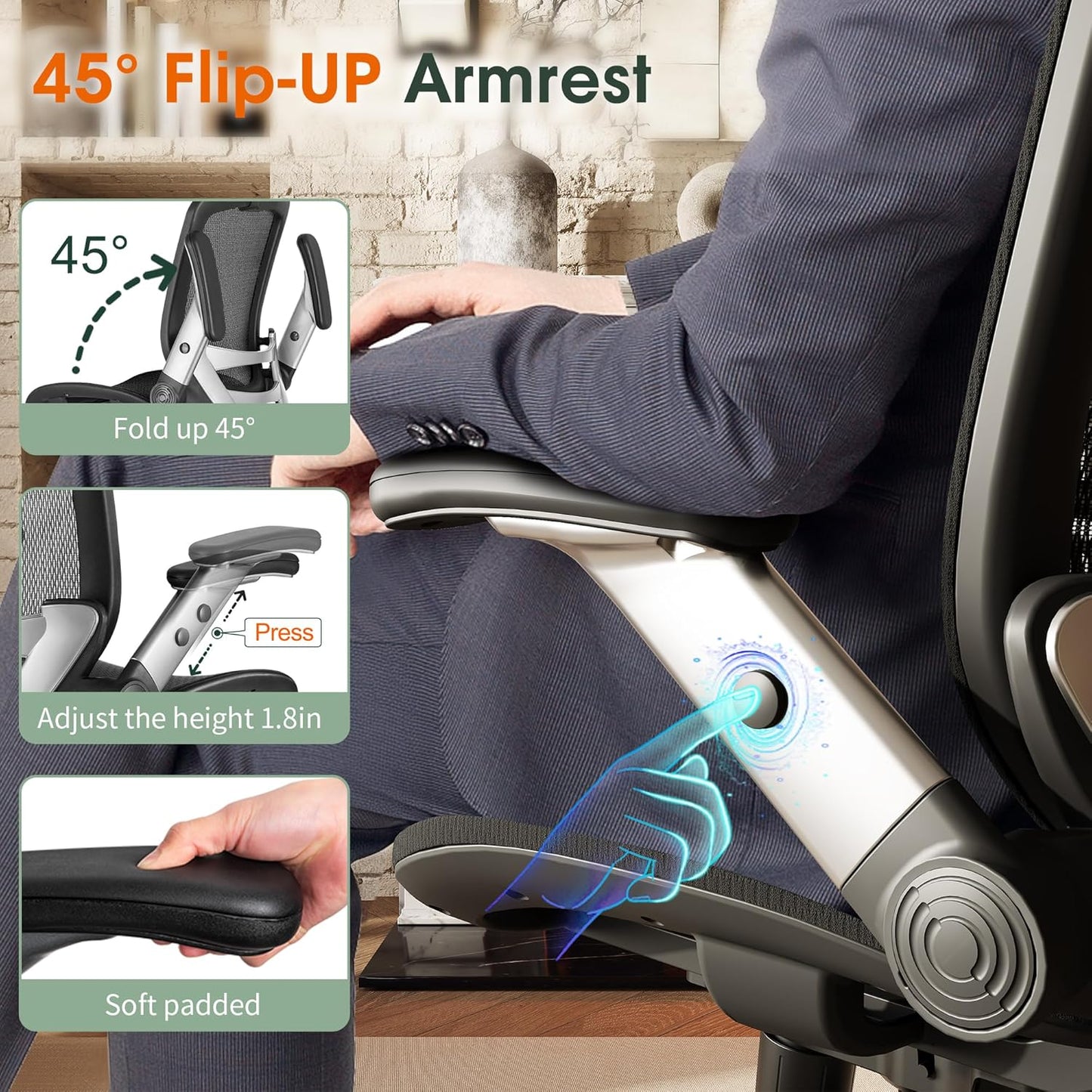 GABRYLLY Ergonomic Office Chair
