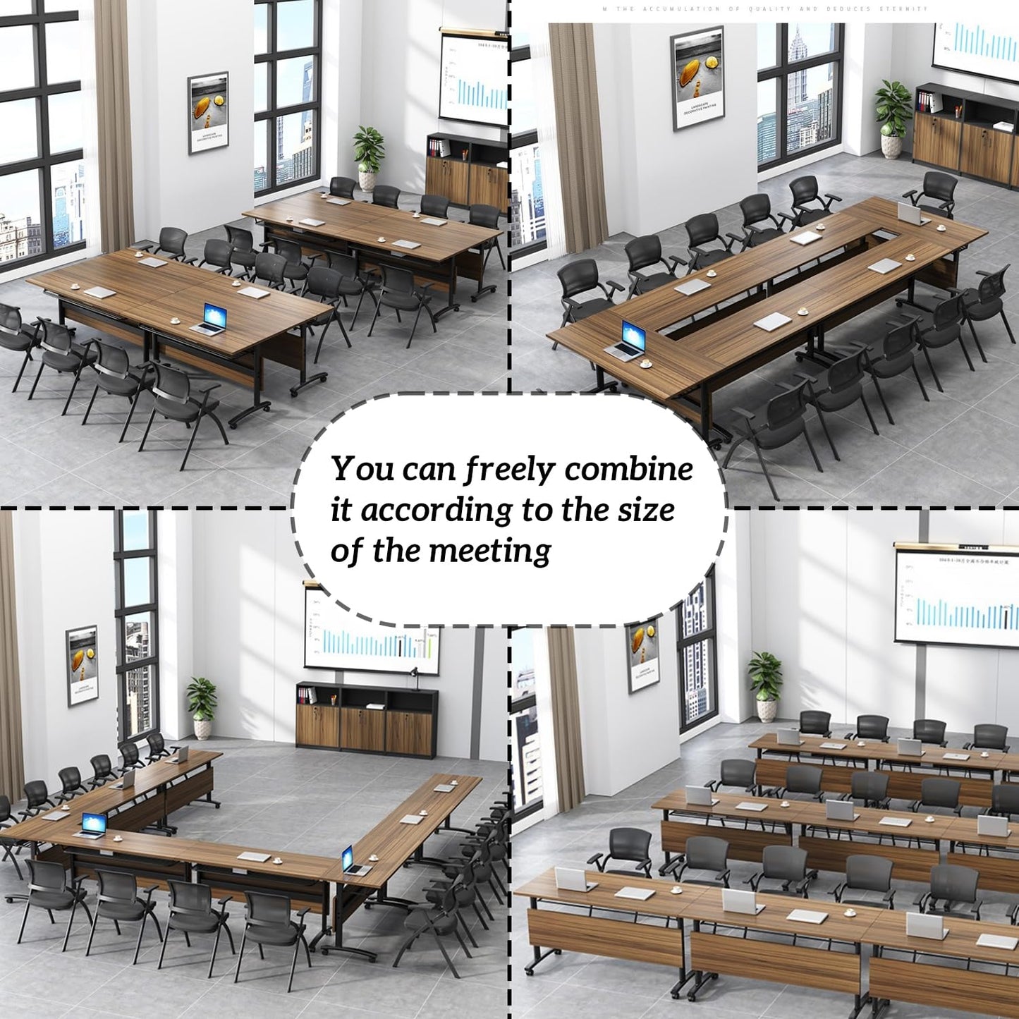 Folding Conference Table,Foldable Office Conference Room Tables