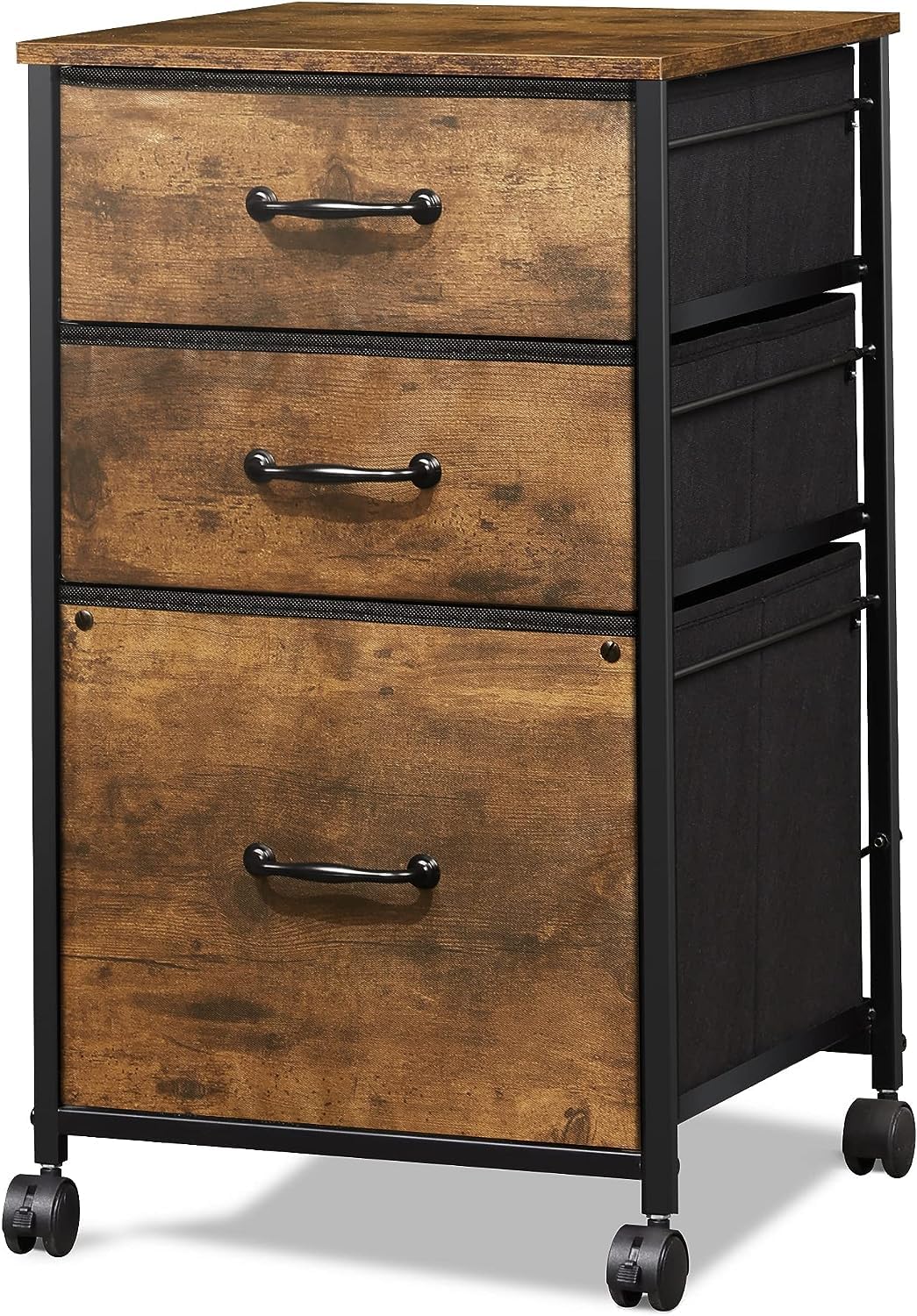 DEVAISE Mobile File Cabinet, Rolling Printer Stand with 3 Drawers