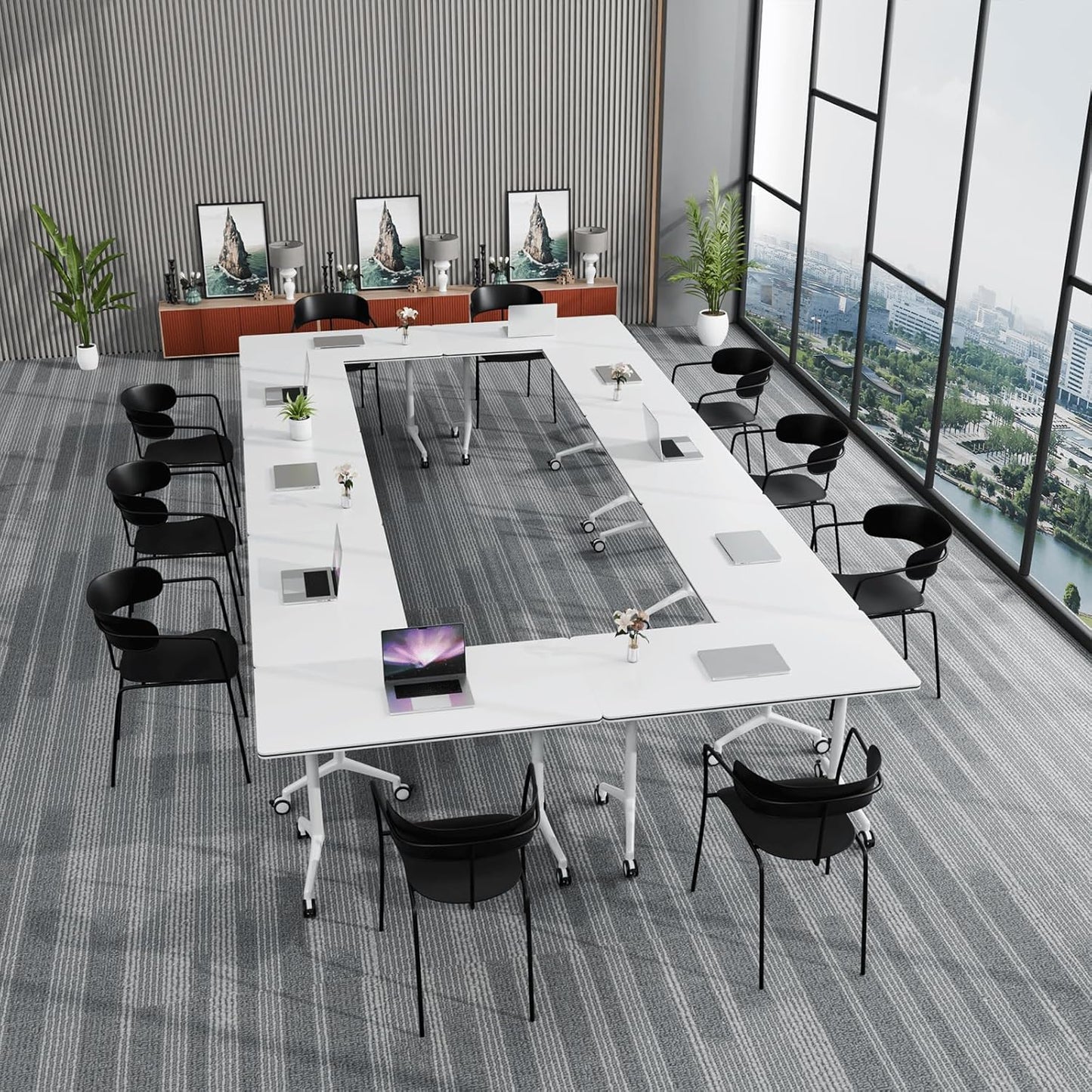 Conference Tables,Folding Conference Table Flip Top Mobile Training Tables