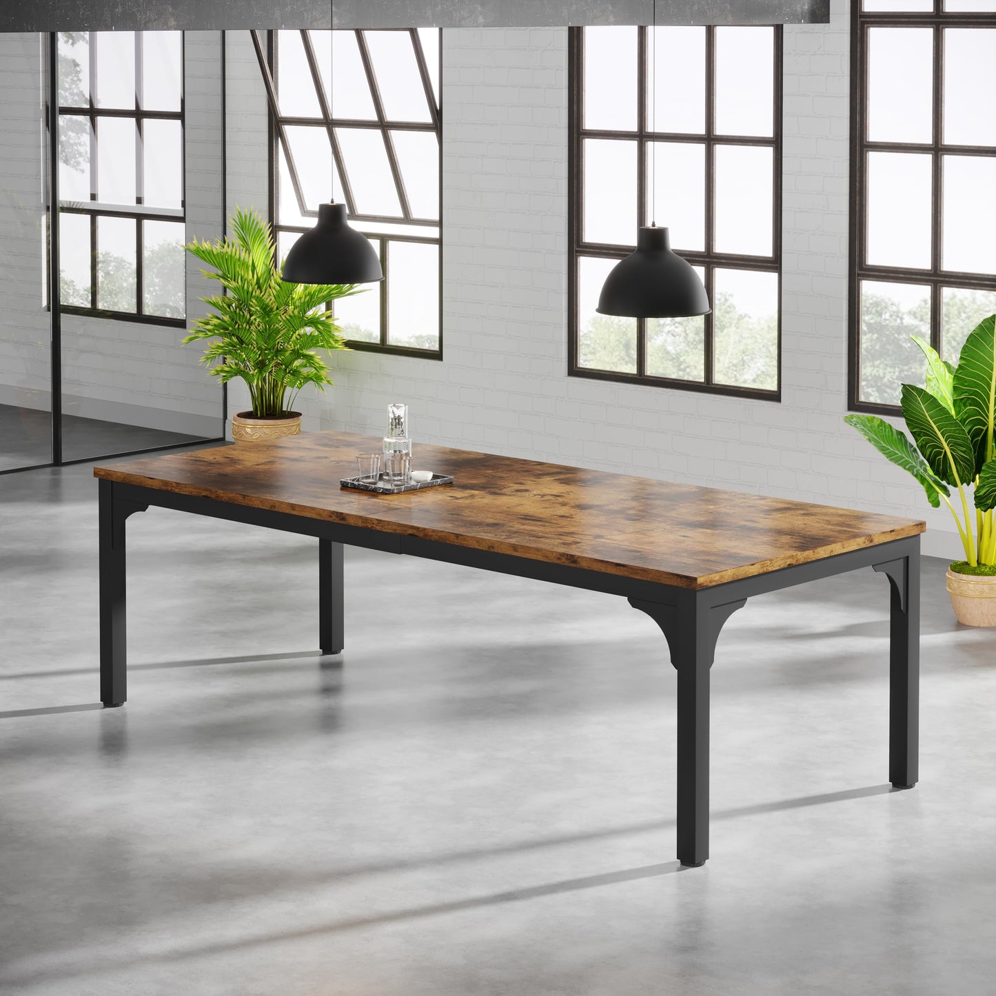 13FT Conference Table, Super Sturdy Large Rectangle Meeting Seminar Table