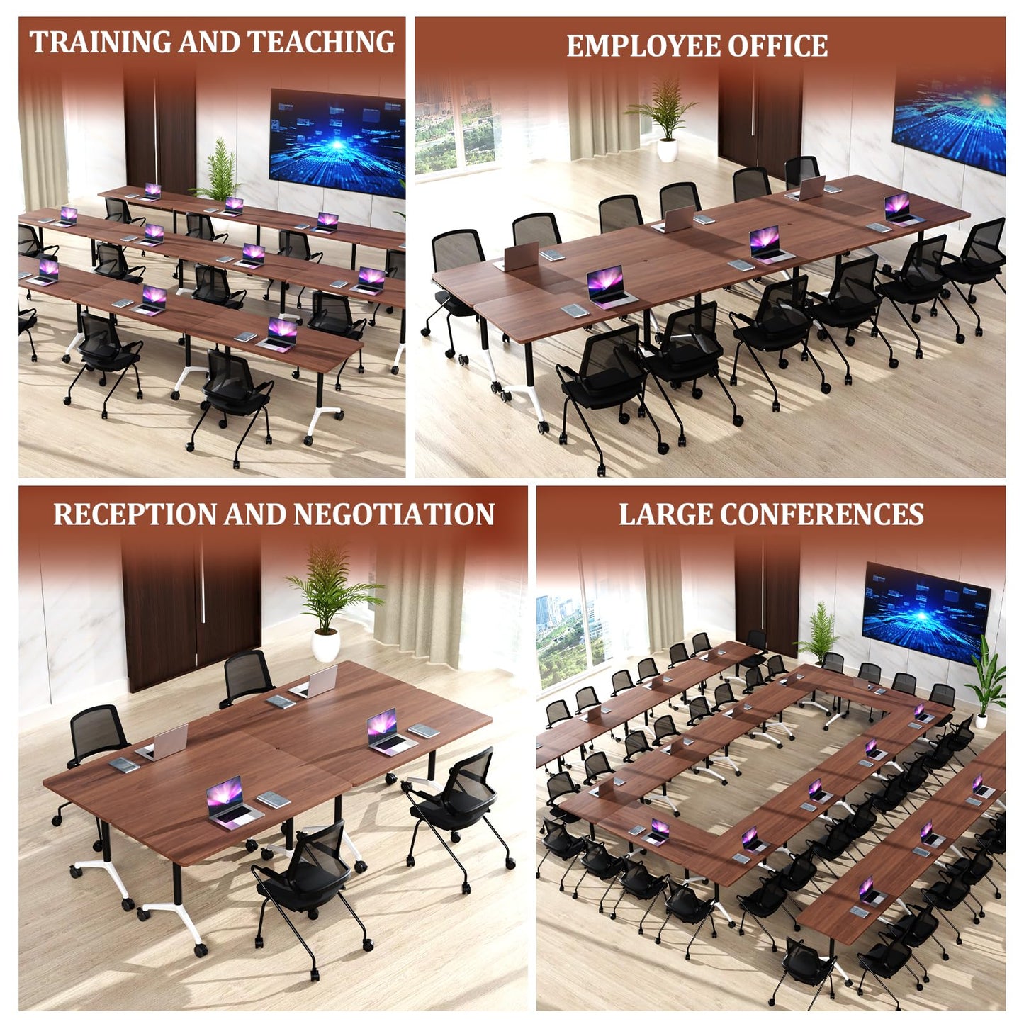 Mobile Folding Conference Table