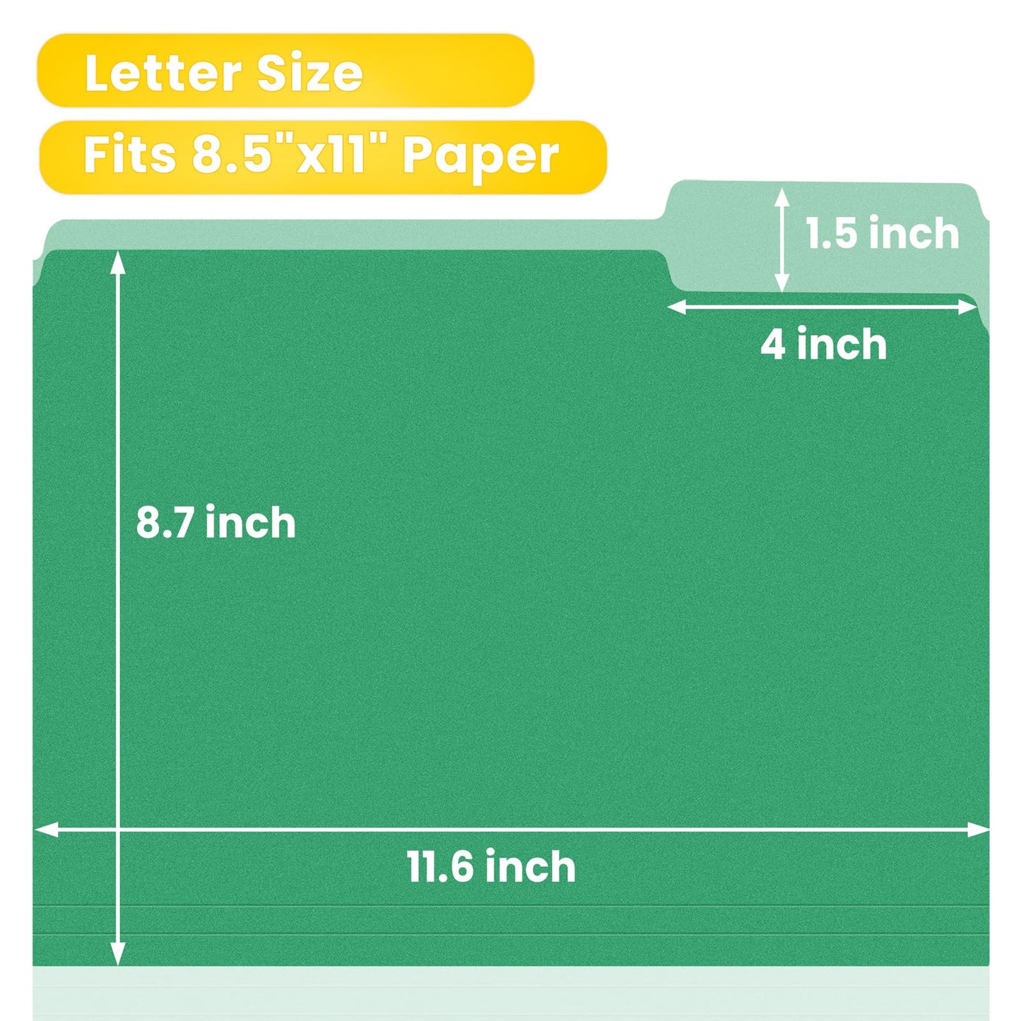 SUNEE File Folders, 30 Pack Manilla Folders 8.5 x 11