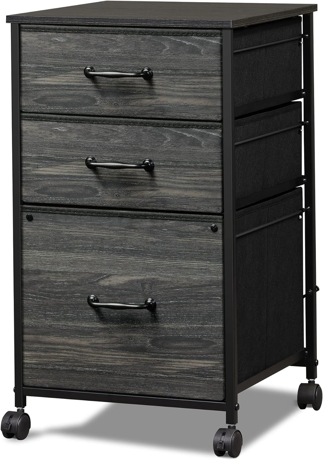 DEVAISE Mobile File Cabinet, Rolling Printer Stand with 3 Drawers