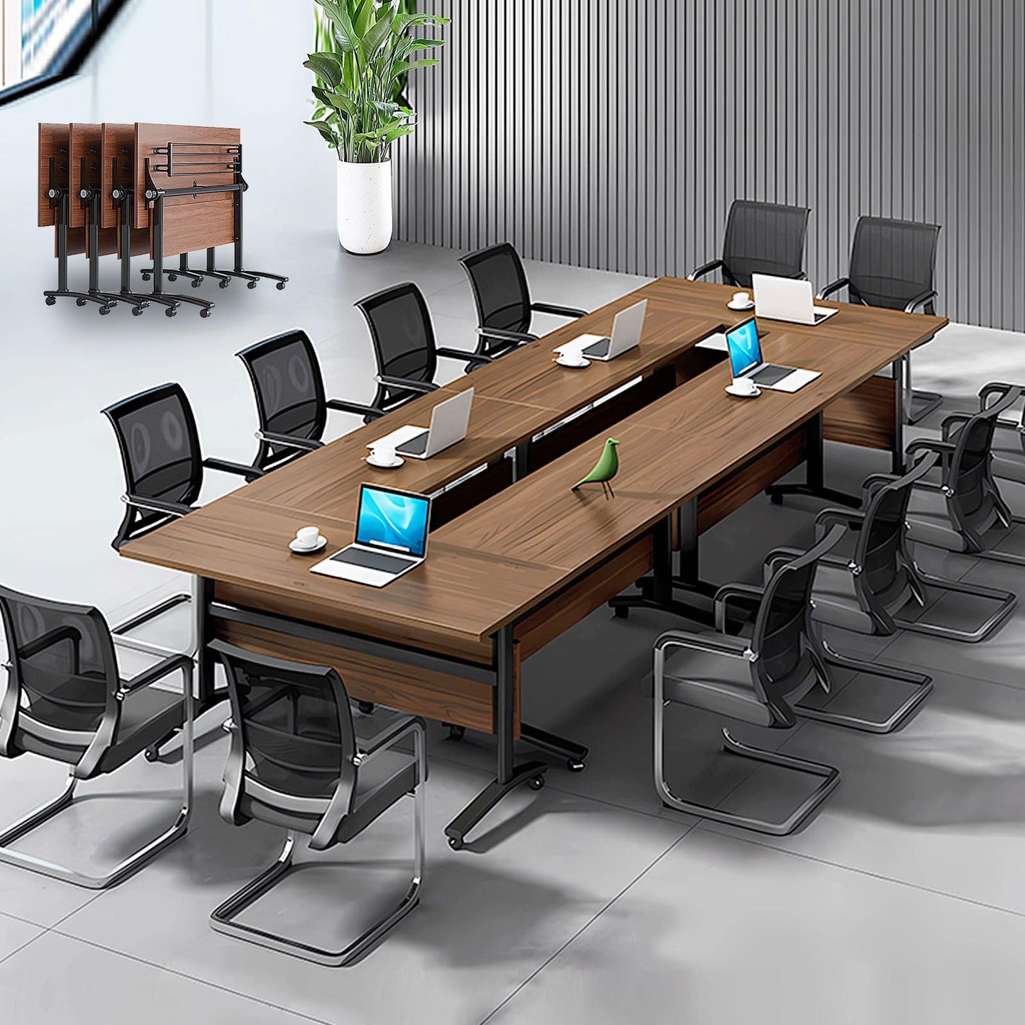 4 Pack Folding Conference Table Conference Room Table Meeting Table