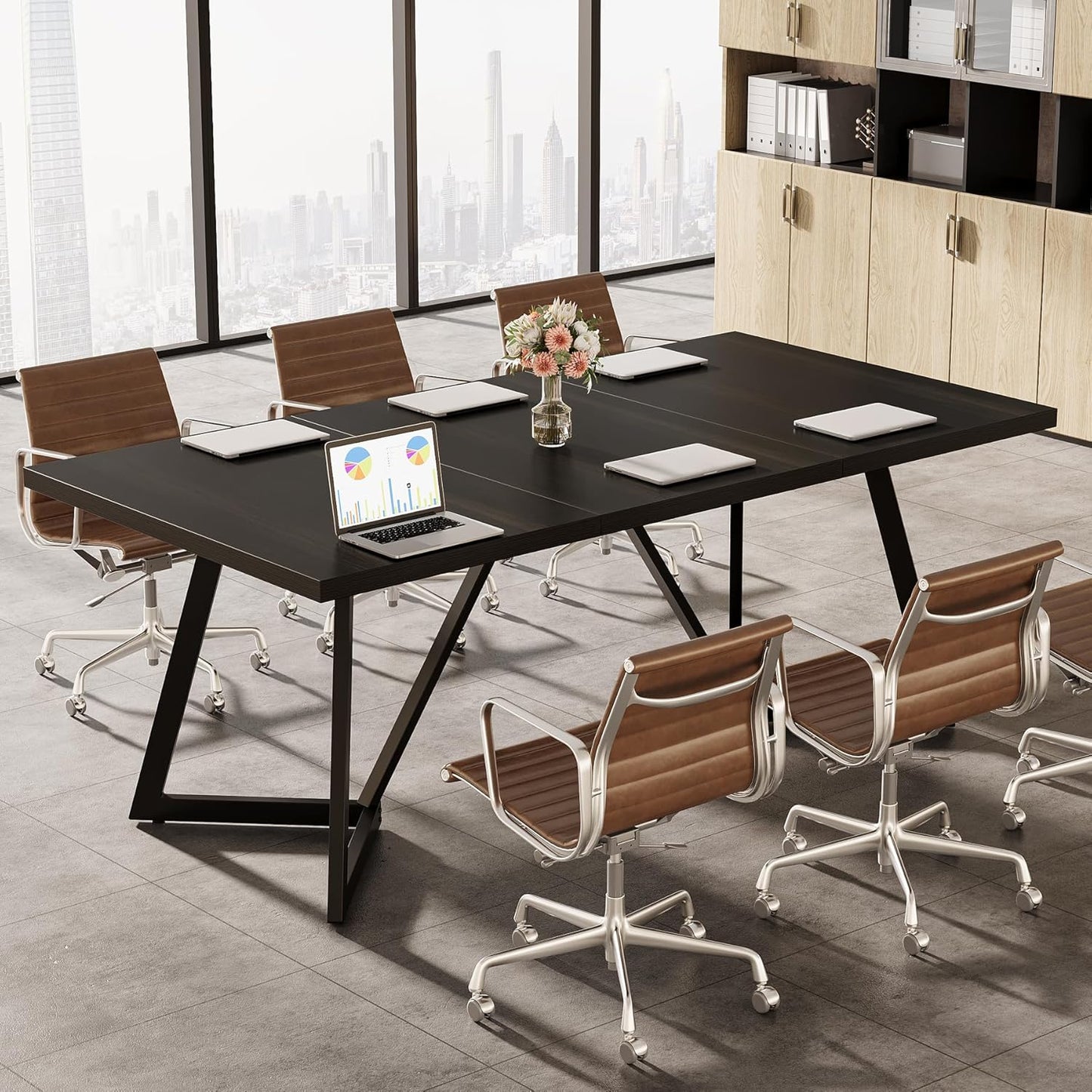 Tribesigns 70.86" Conference Table, 6FT Modern Meeting Table