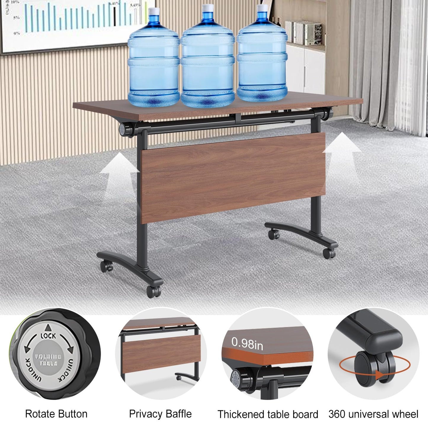 Folding Conference Table, 2-10 People Conference Room Tables