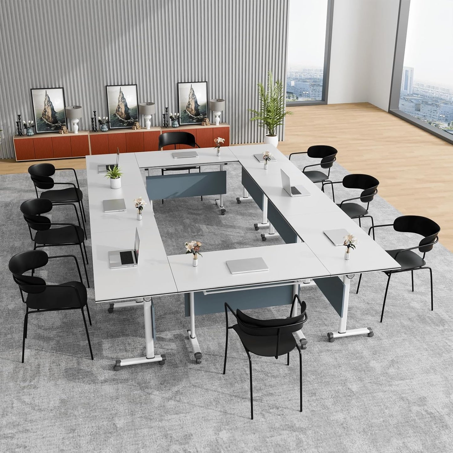Conference Tables,Folding Conference Table Flip Top Mobile Training Tables