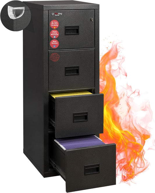 FireKing Turtle 4-Drawer Vertical Fireproof File Cabinet
