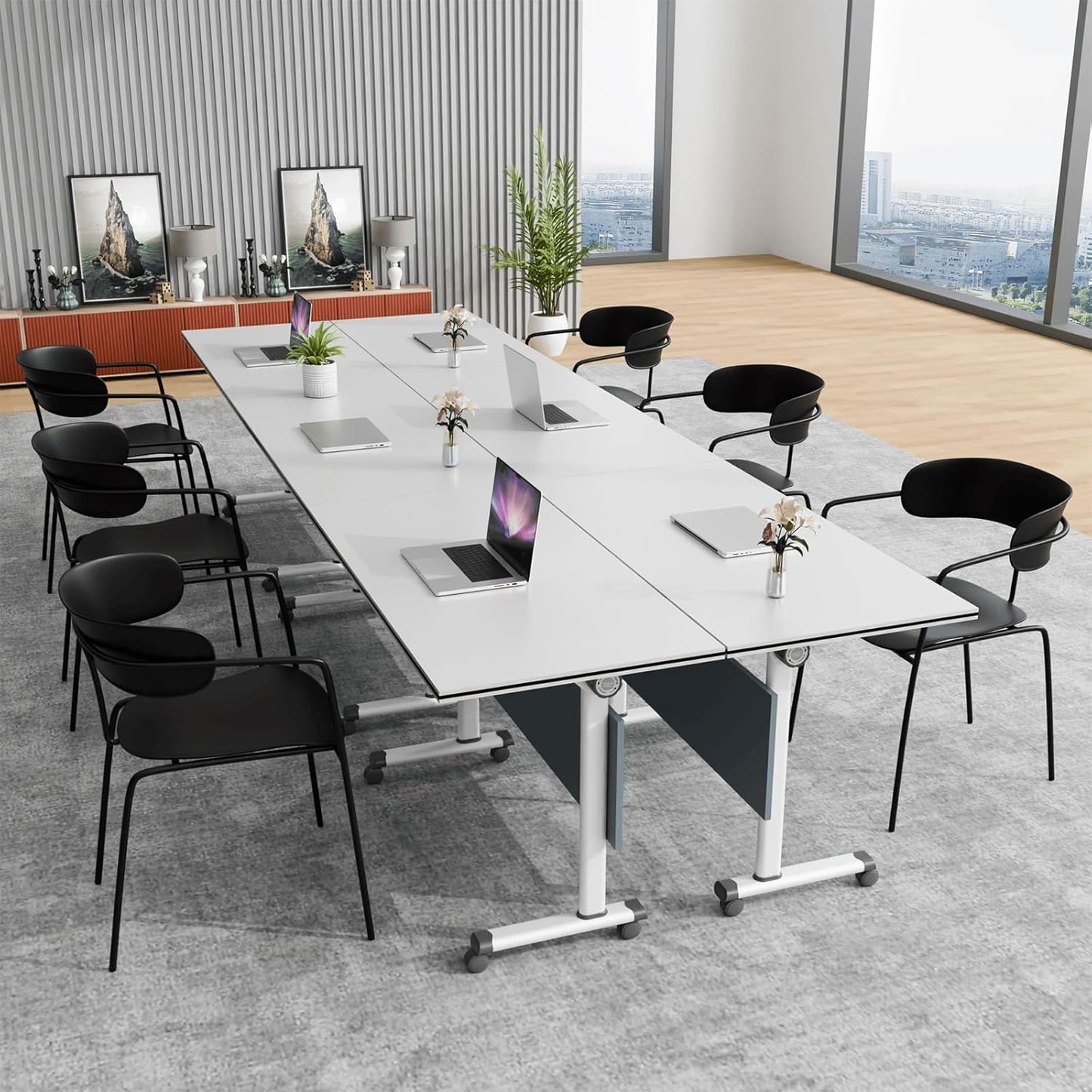 Conference Tables,Folding Conference Table Flip Top Mobile Training Tables