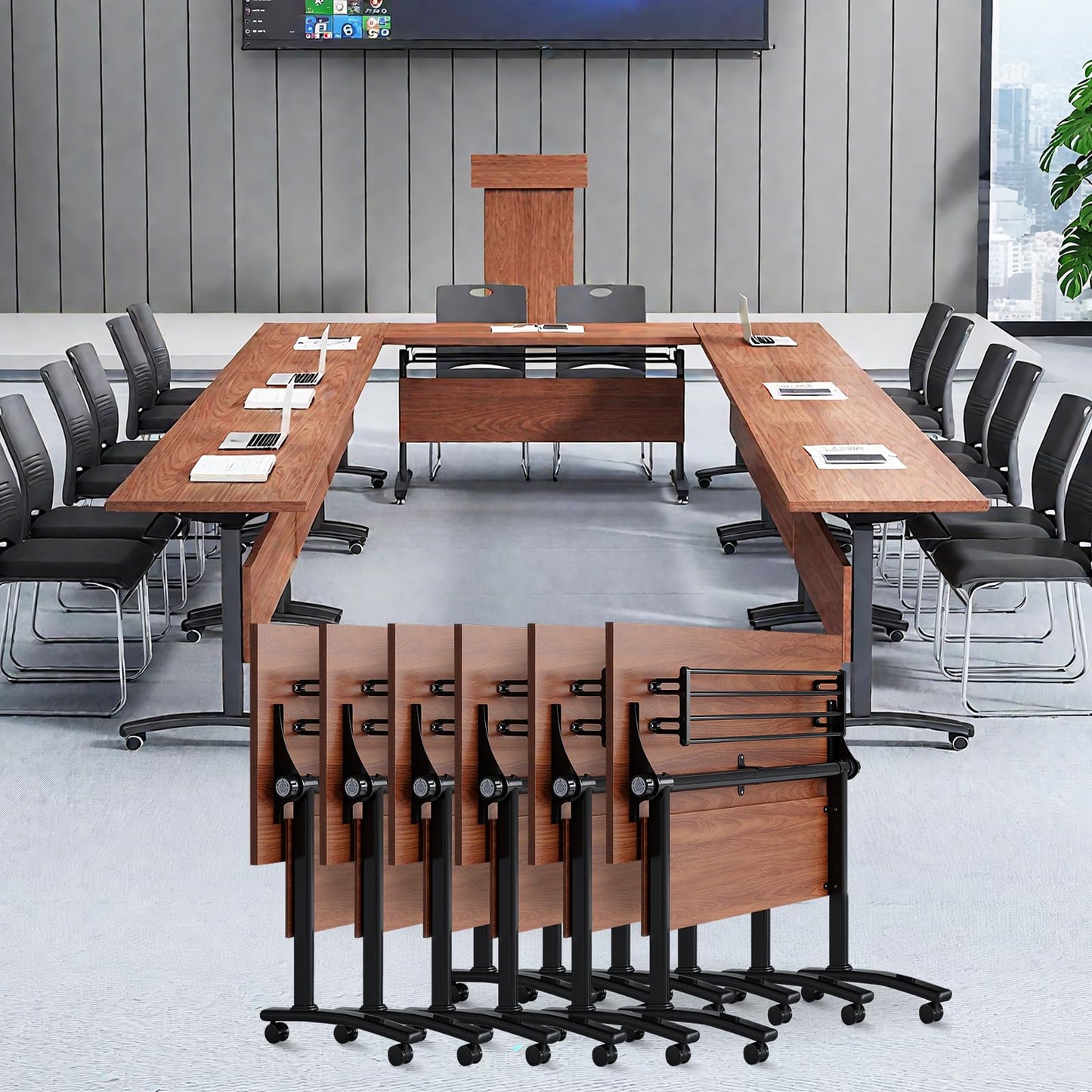 Folding Conference Table, 2-10 People Conference Room Tables