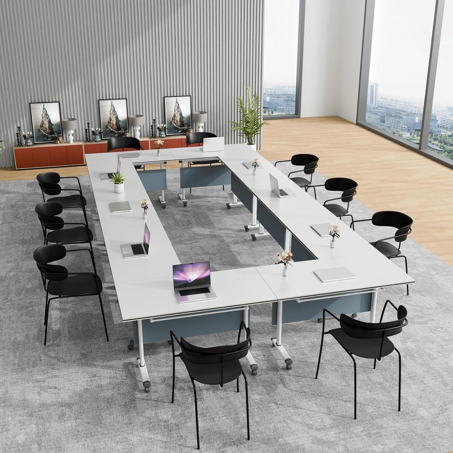 Conference Tables,Folding Conference Table Flip Top Mobile Training Tables