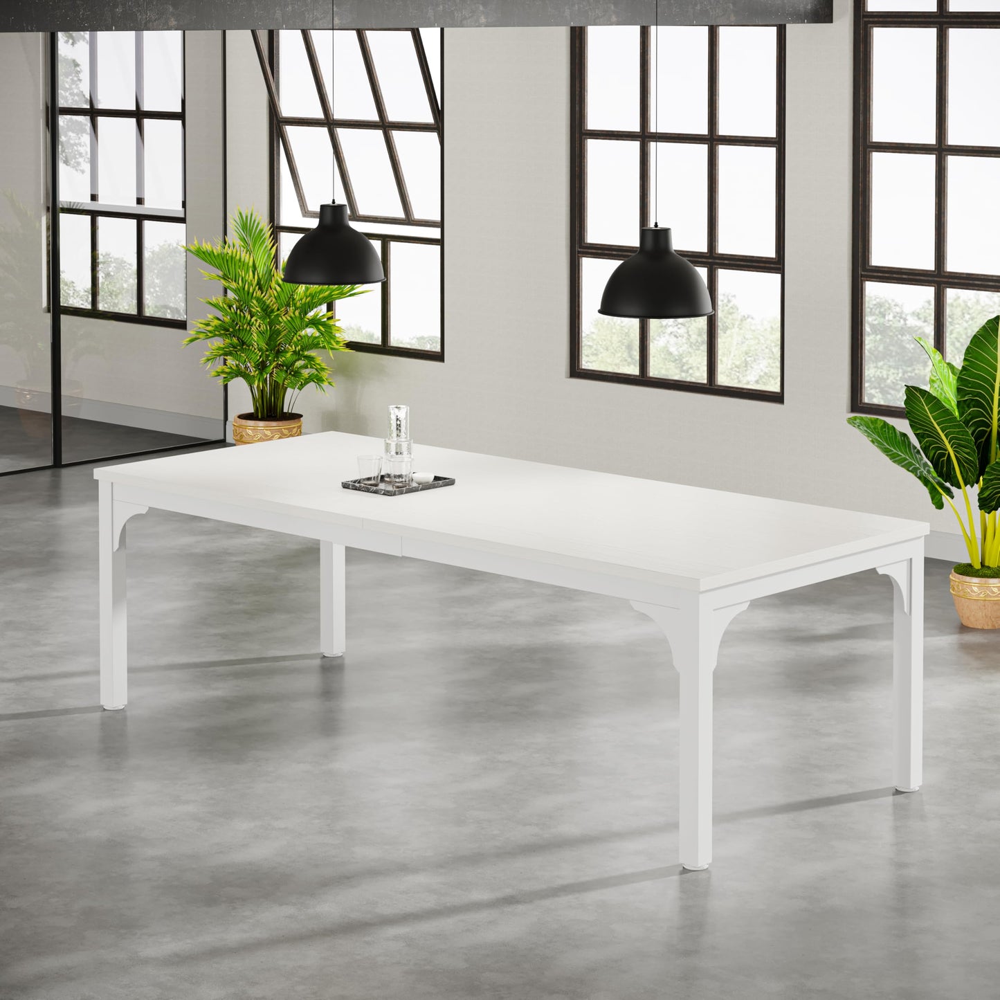 13FT Conference Table, Super Sturdy Large Rectangle Meeting Seminar Table