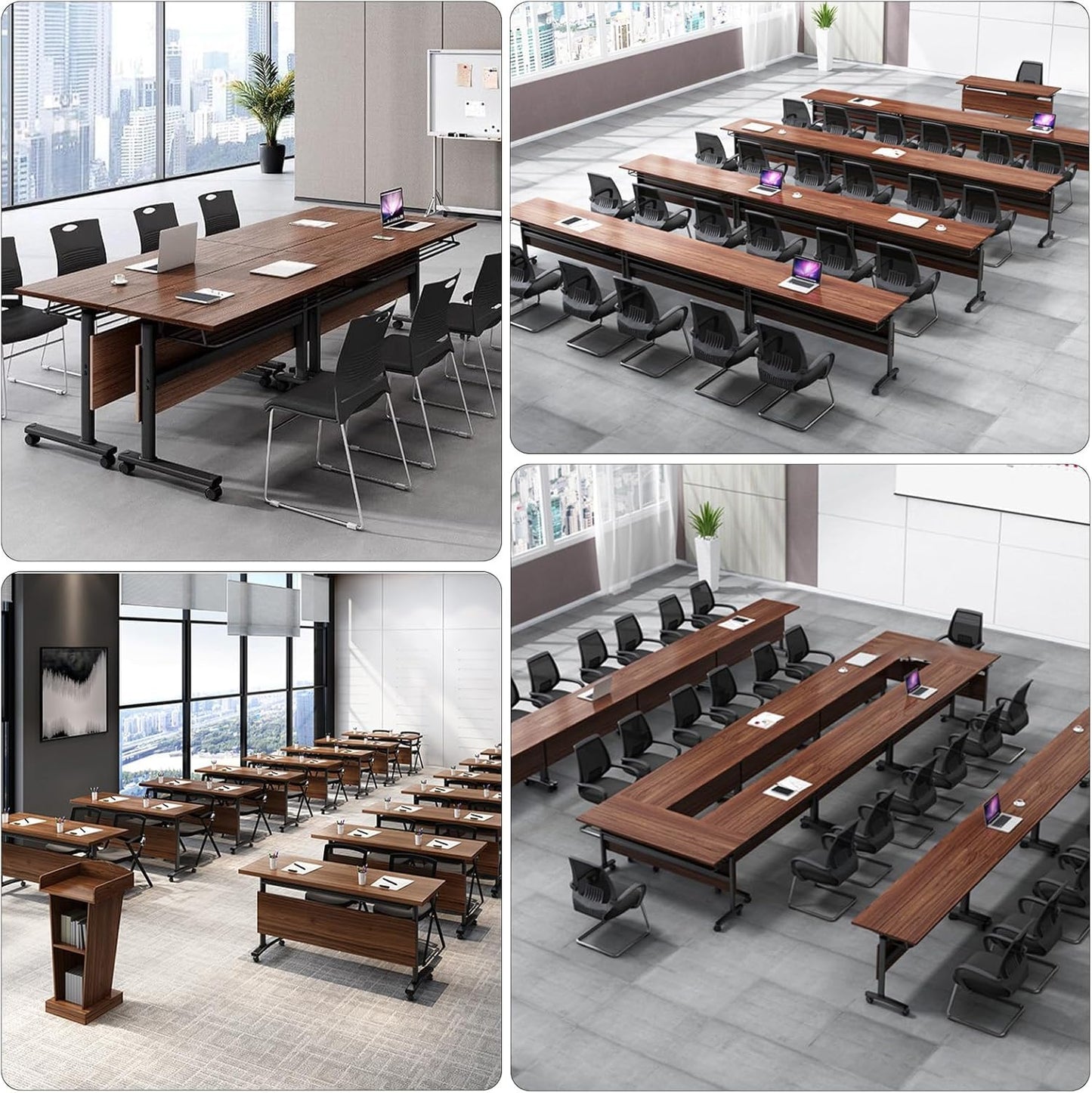Folding Conference Table, 2-10 People Conference Room Tables