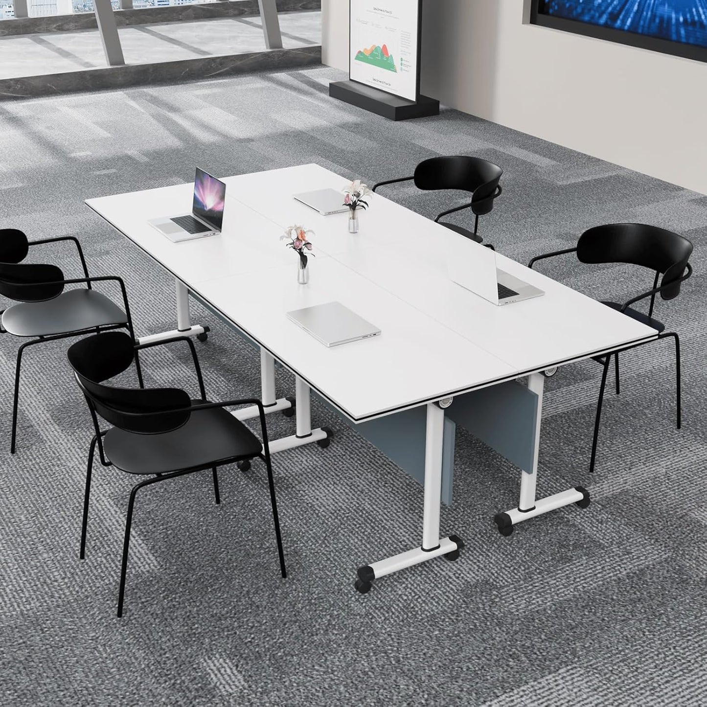Conference Tables,Folding Conference Table Flip Top Mobile Training Tables