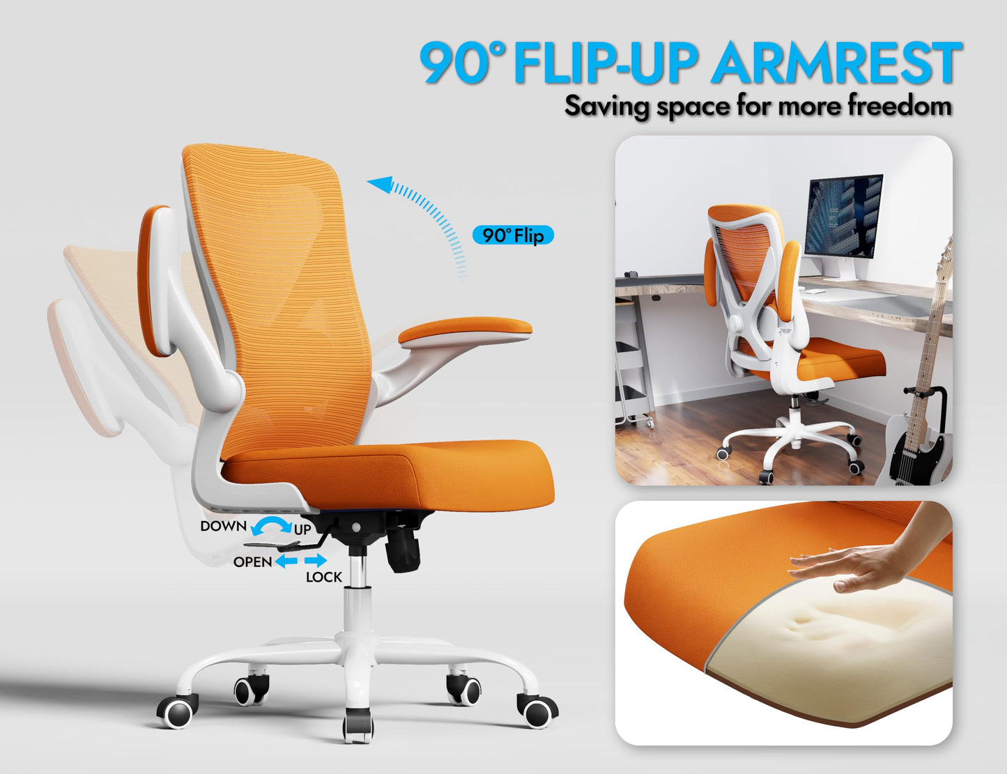 X-Shaped Ergonomic Office Chair