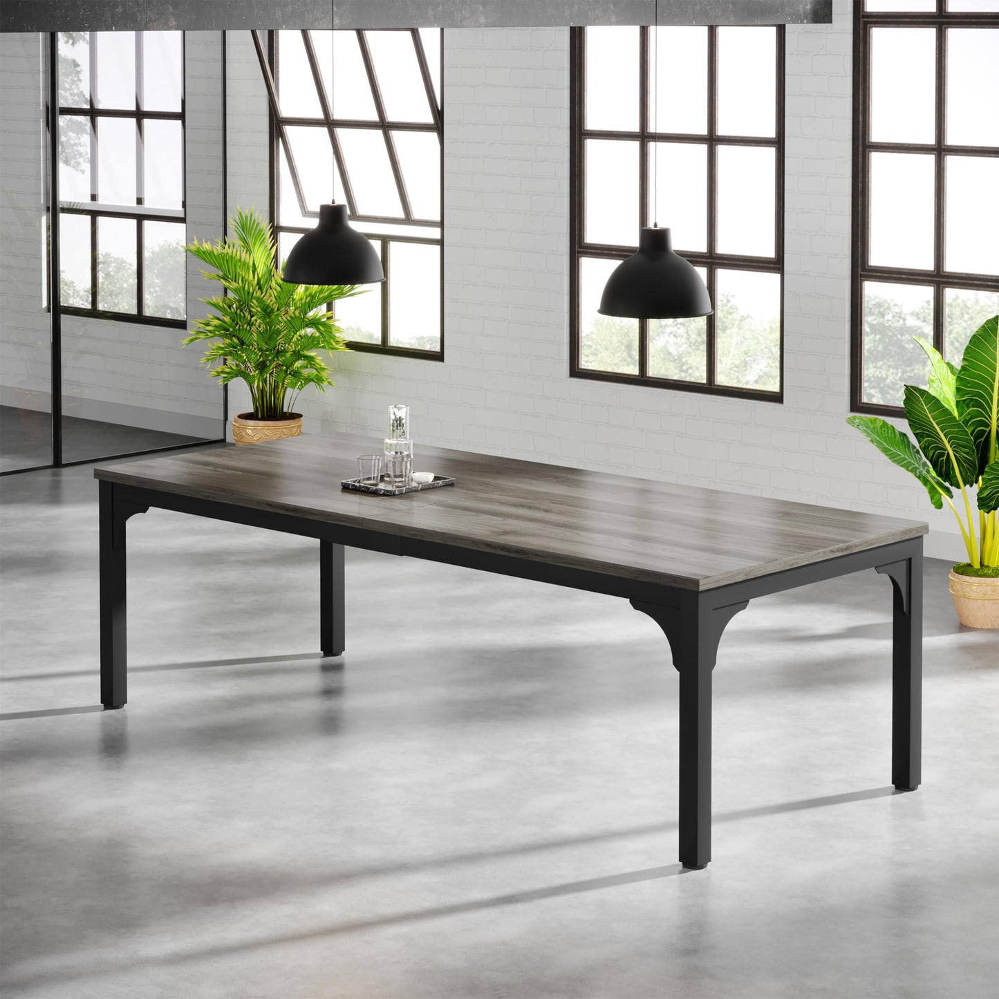 13FT Conference Table, Super Sturdy Large Rectangle Meeting Seminar Table
