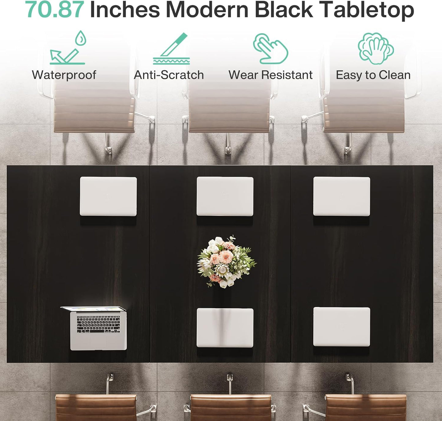 Tribesigns 70.86" Conference Table, 6FT Modern Meeting Table