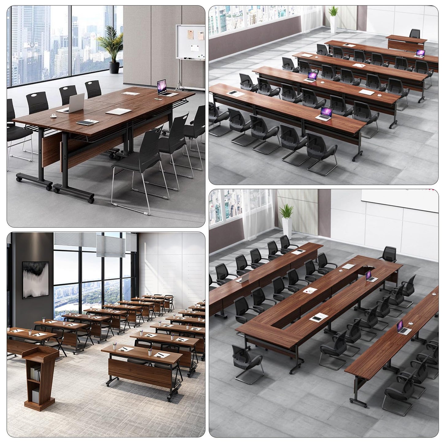 Folding Conference Table, 2-10 People Conference Room Tables