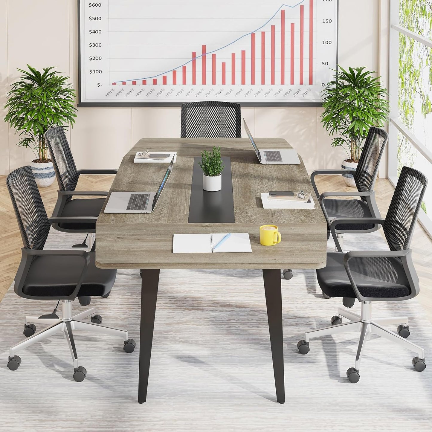 Tribesigns 6FT Conference Table, 70.86L x 35.43W x 29.52H