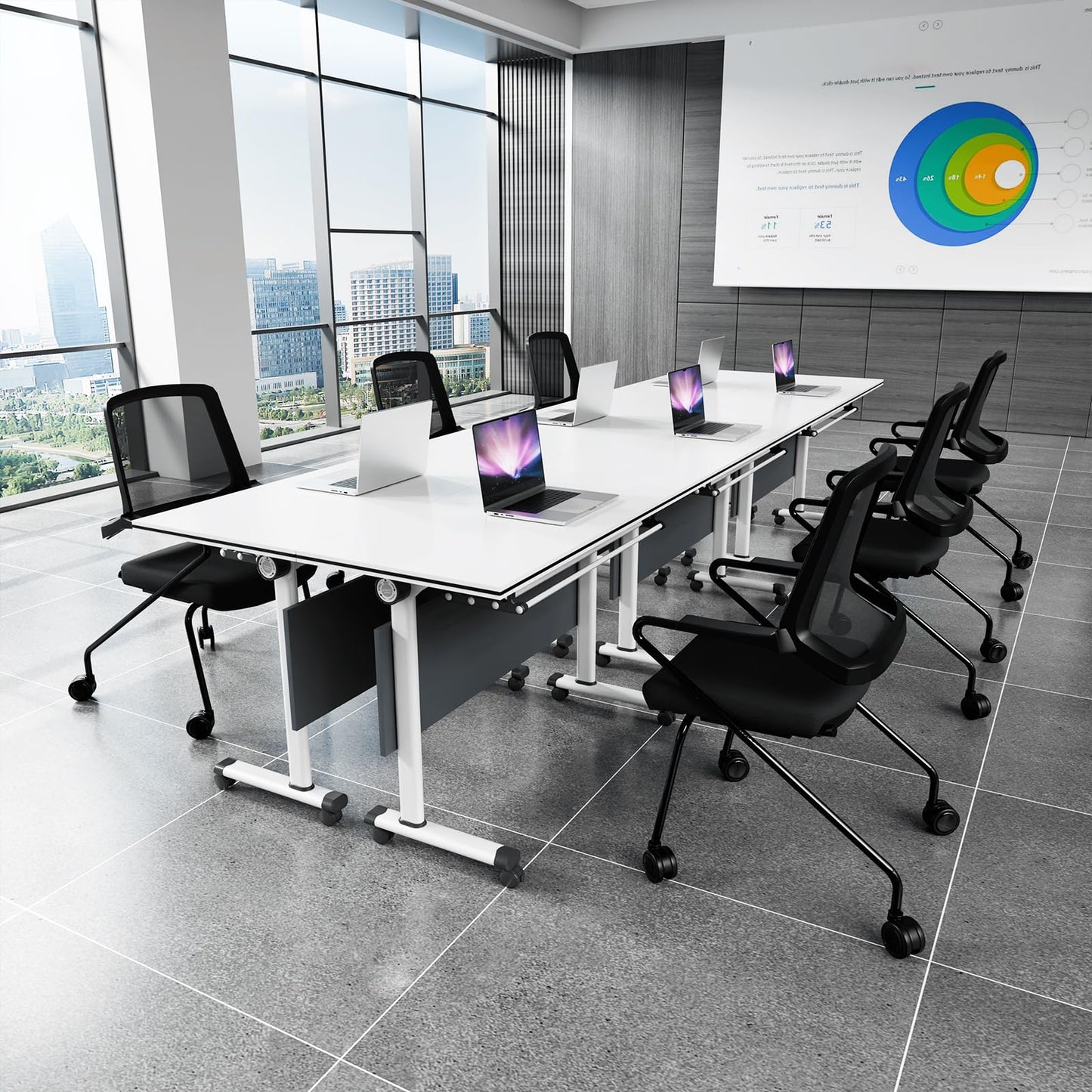10PCS Folding Conference Tables
