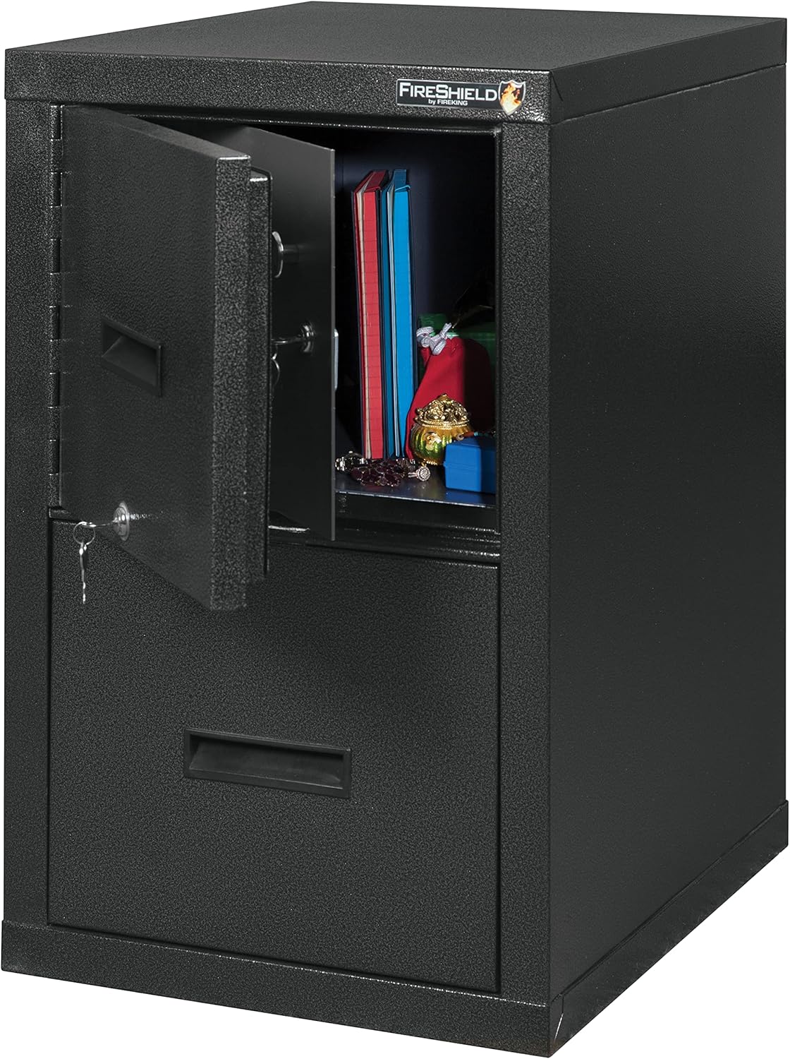 FireKing® FireShield 22"D Vertical 1-Drawer File Cabinet And Safe