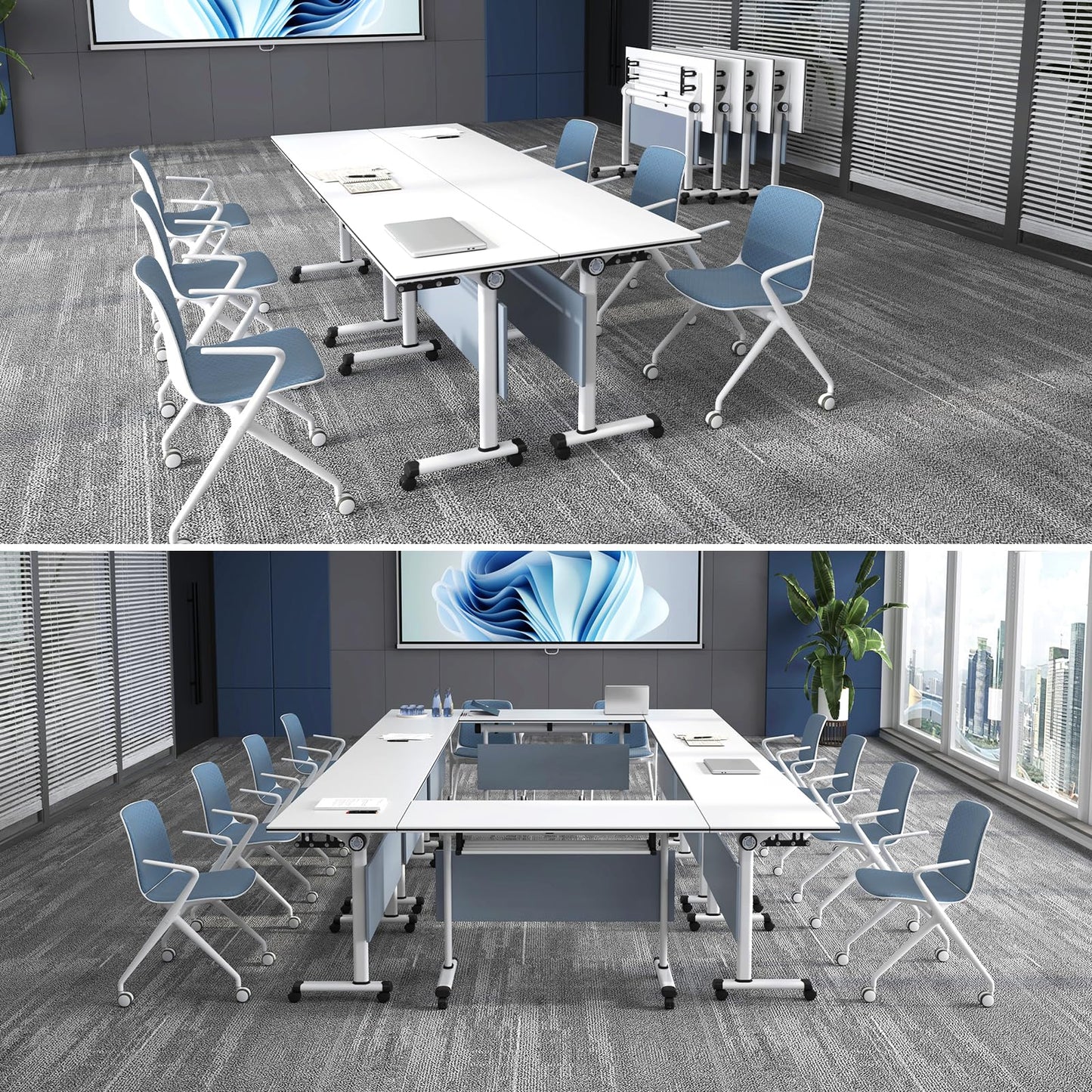 10PCS Folding Conference Tables