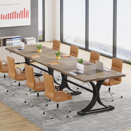 Tribesigns 10.5FT Conference Table, Modern Meeting Table