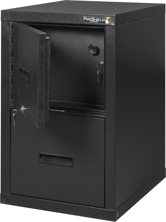 FireKing® FireShield 22"D Vertical 1-Drawer File Cabinet And Safe