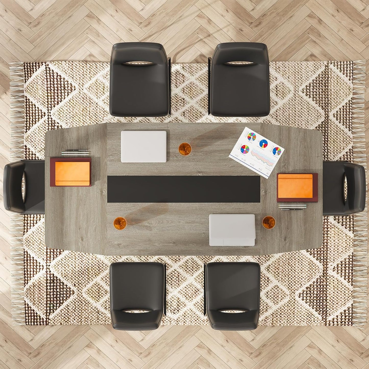 Tribesigns 6FT Conference Table, 70.86L x 35.43W x 29.52H