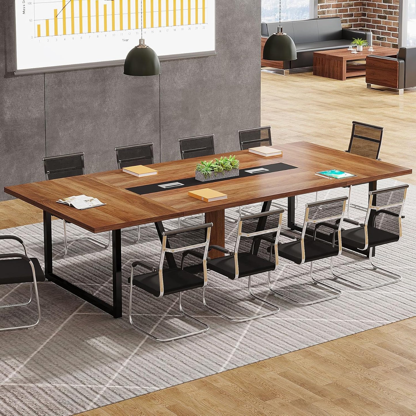 Tribesigns 8FT Conference Table, 94.49 L x 47.24 W x 29.53